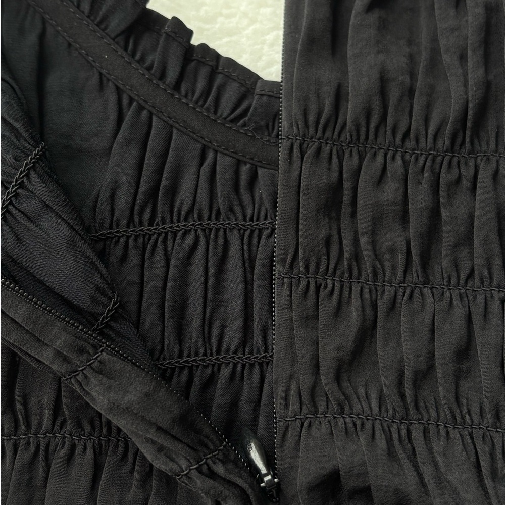 Ann Taylor Flutter Sleeve Smocked Blouse - Picture 3 of 6